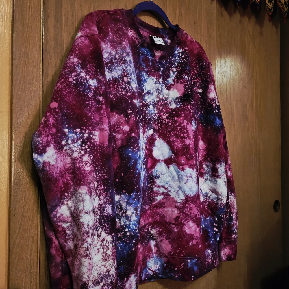 Nike Cosmic Burst Sweatshirt XXL Galaxy Purple Pink